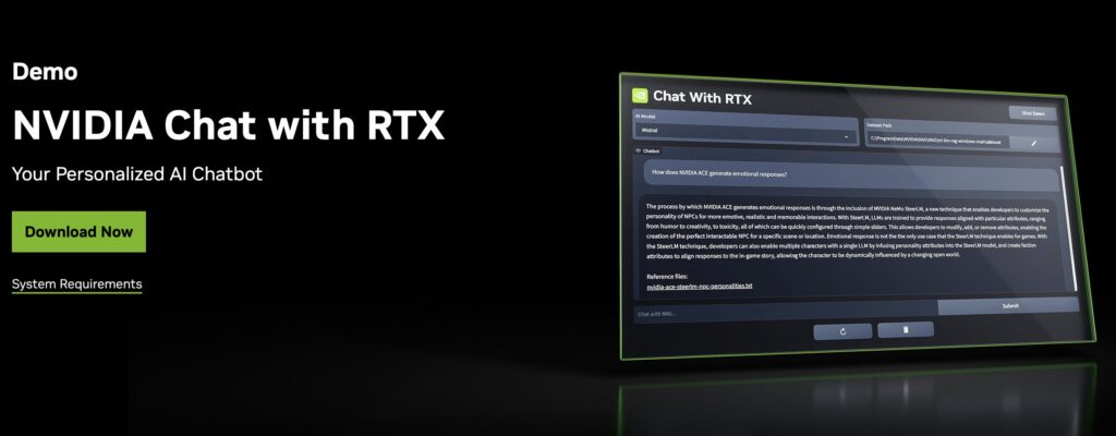 Chat with RTX:在本地运行自己的AI聊天机器人